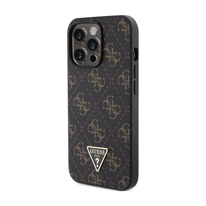 Guess 4G Triangle Metal Logo - Case for iPhone 14 Pro (Black) 2