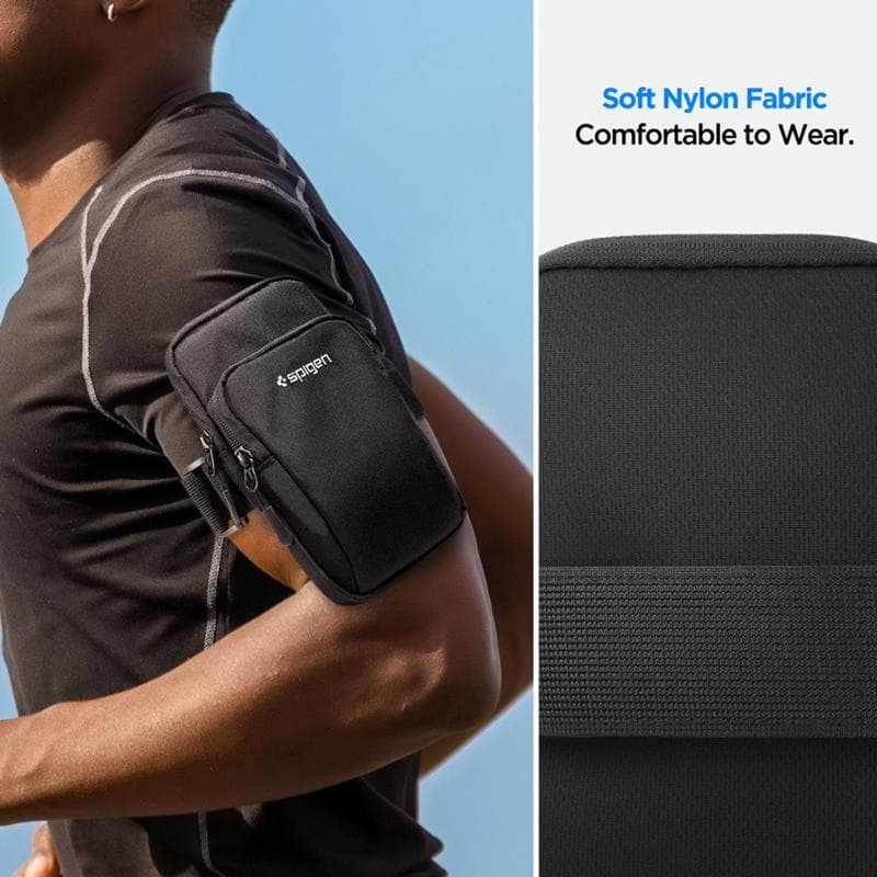 Spigen A702 Dynamic Shield Armband - Case / Sports Armband for Smartphone up to 6.9" (Black) 8