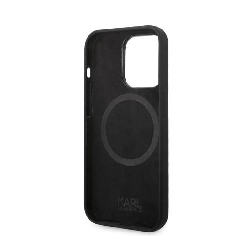 Karl Lagerfeld Liquid Silicone Karl & Choupette MagSafe - Case for iPhone 14 Pro (Black) 7