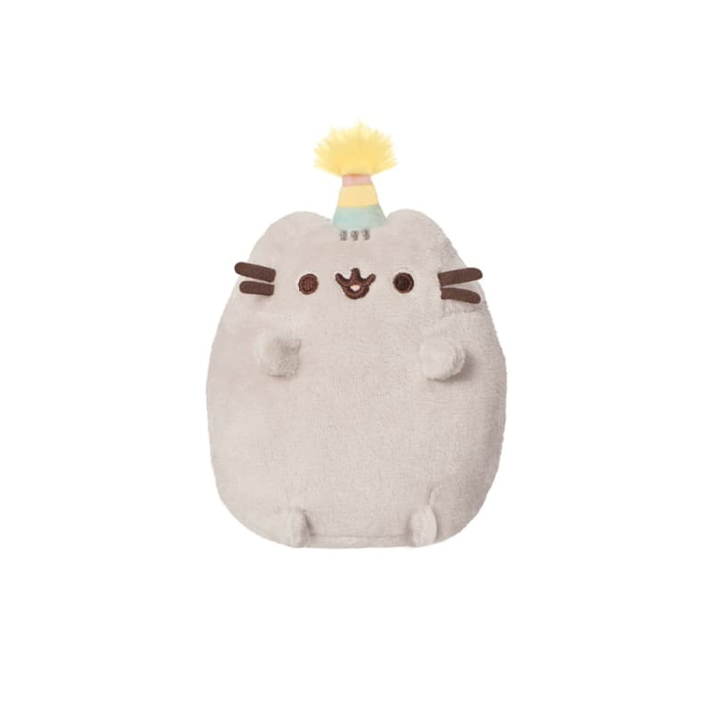 Pusheen - Plush stuffed animal in a birthday hat, 12 cm 1