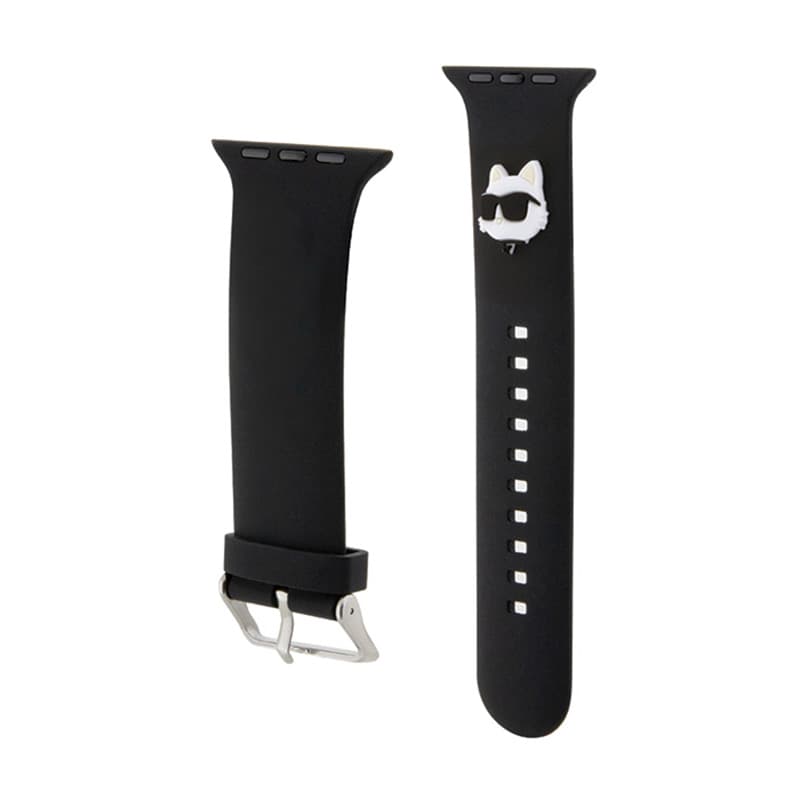 Karl Lagerfeld 3D Rubber Choupette Head NFT - Strap for Apple Watch 42/44/45/49 mm (black) 3
