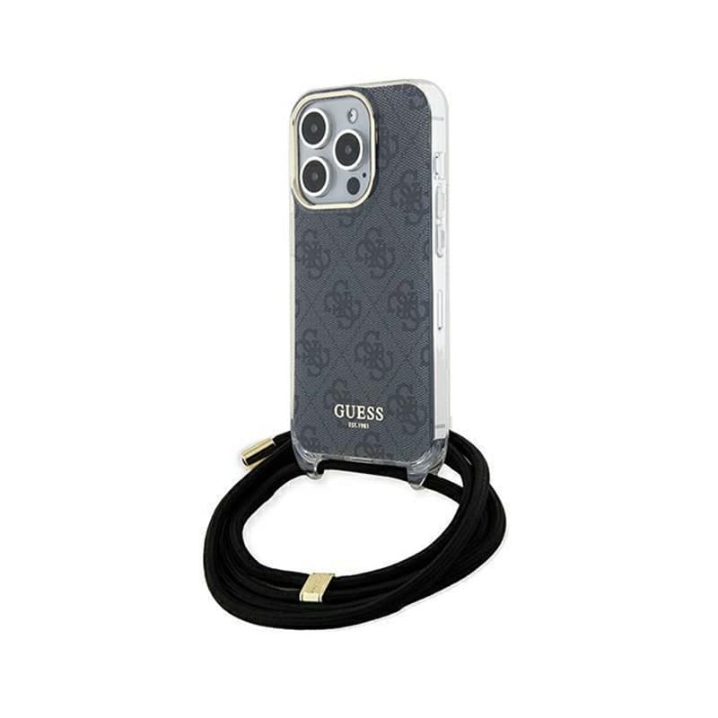 Guess Crossbody Cord 4G Print - iPhone 15 Pro Case (black) 1
