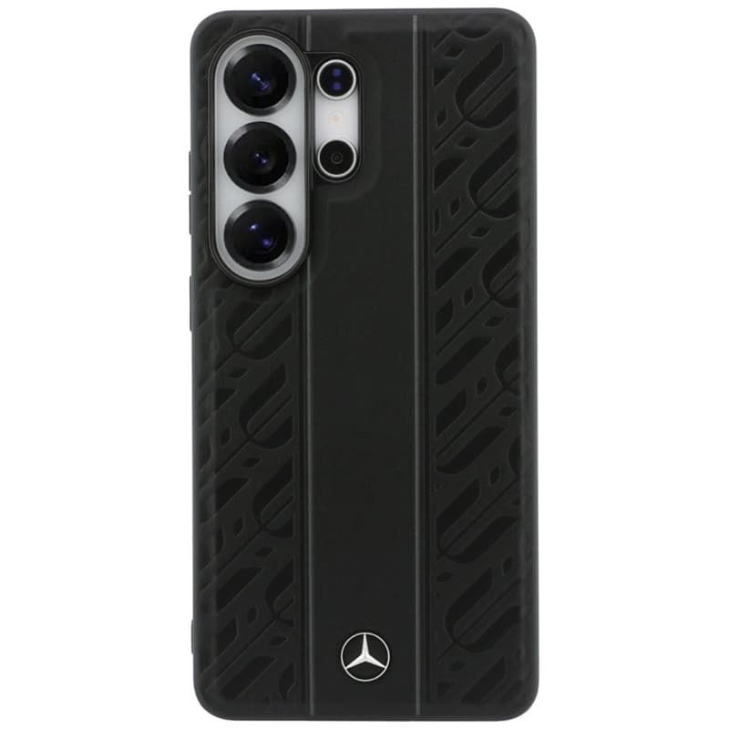 Mercedes Laurel Leaves Vertical Stripes MagSafe Case for Samsung Galaxy S26 Ultra (Black) 3