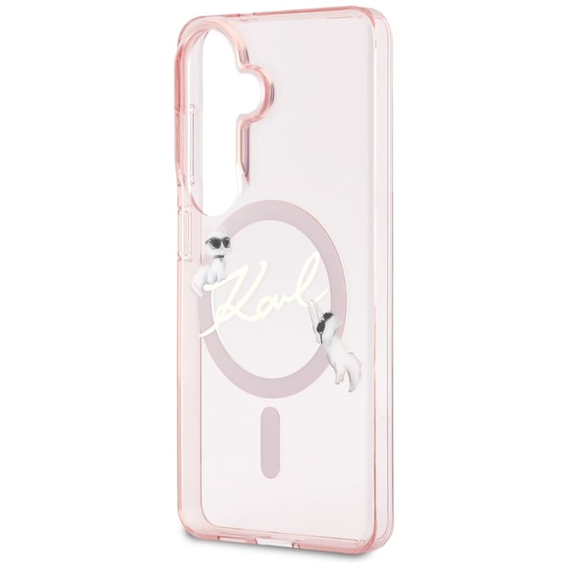 Karl Lagerfeld IML KC Script MagSafe - Samsung Galaxy S26 Case (Pink) 6