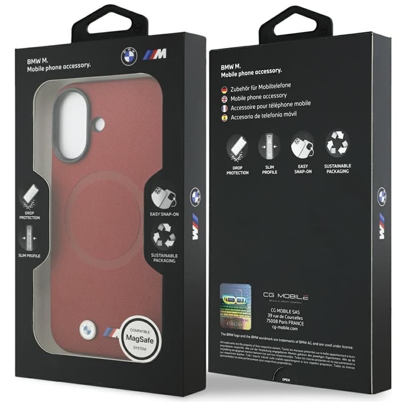 BMW M FW Metal Logo MagSafe - Case iPhone 17 (red) 8