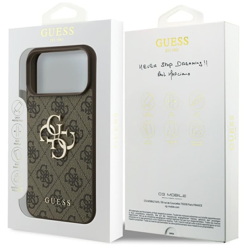 Guess 4G Big Logo - Case iPhone 17 Pro Max (brown) 8