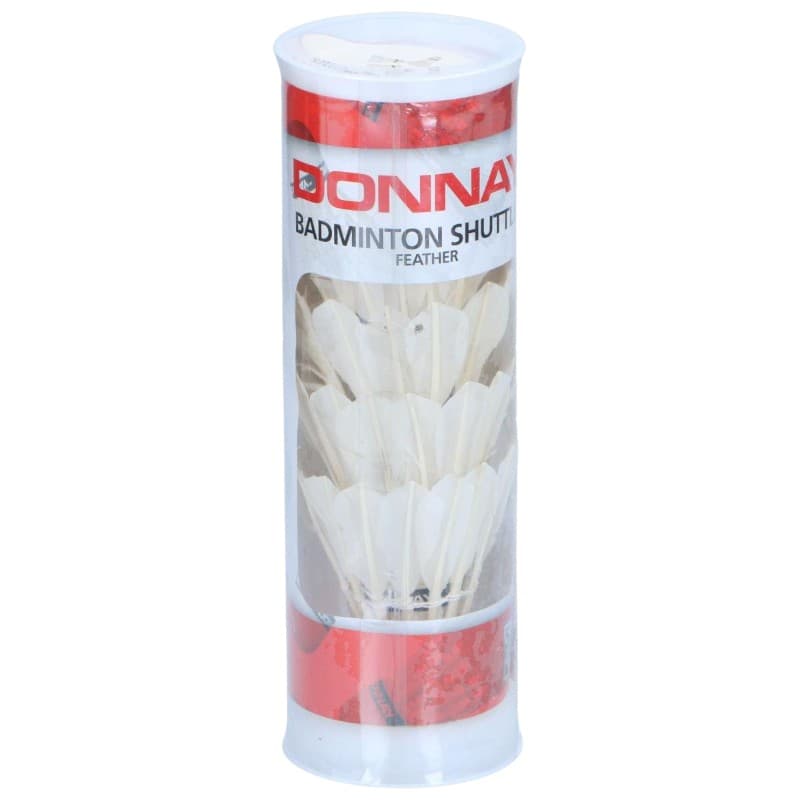 Donnay - Feather Badminton Shuttlecock 5 pcs (White) 3