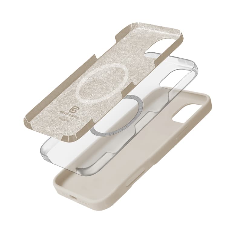 Crong Color Cover Magnetic - iPhone 16 Pro MagSafe Case (Stone Beige) 4