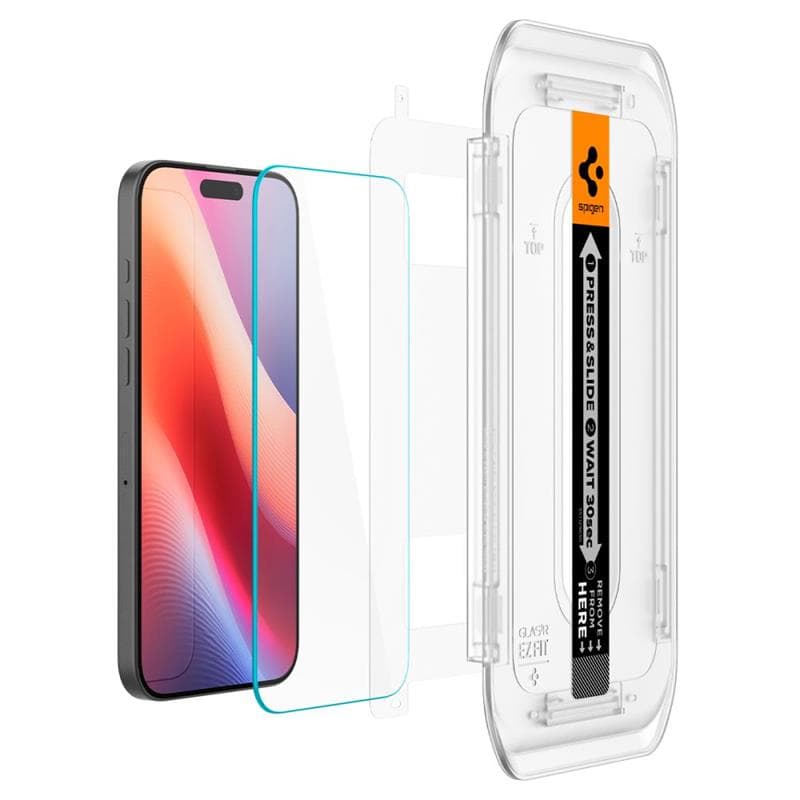 Spigen GLAS.TR EZ FIT Privacy - Tempered glass with privacy filter for iPhone 16 Pro Max 4