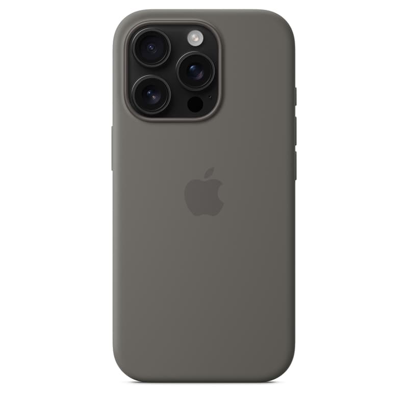 Apple Silicone Case – Silicone Case with MagSafe for iPhone 16 Pro (Stone Gray) 4