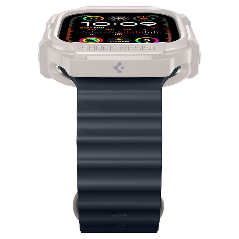 Spigen Rugged Armor - Case for Apple Watch Ultra 1/2 49mm (Dune Beige) 5