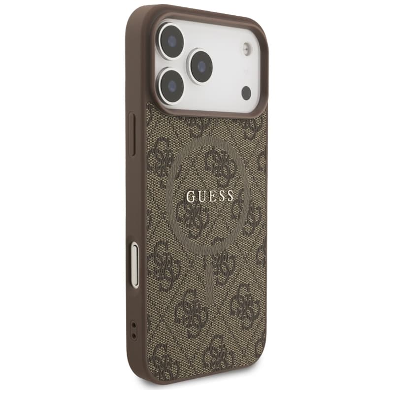 Guess 4G Ring Classic Logo MagSafe - Case iPhone 17 Pro Max (brown) 4
