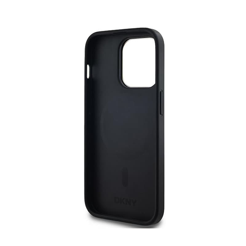 DKNY Leather Checkered Mono Pattern MagSafe - Case for iPhone 13 Pro (Black) 7