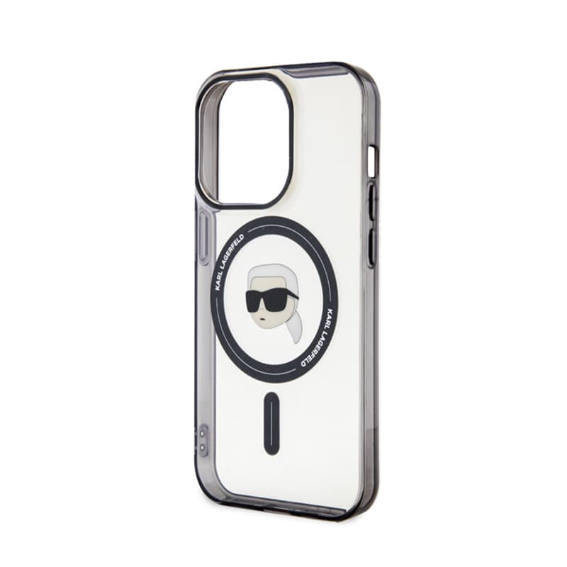 Karl Lagerfeld IML Karl Head MagSafe - Case fir iPhone 15 Pro (Transparent) 6