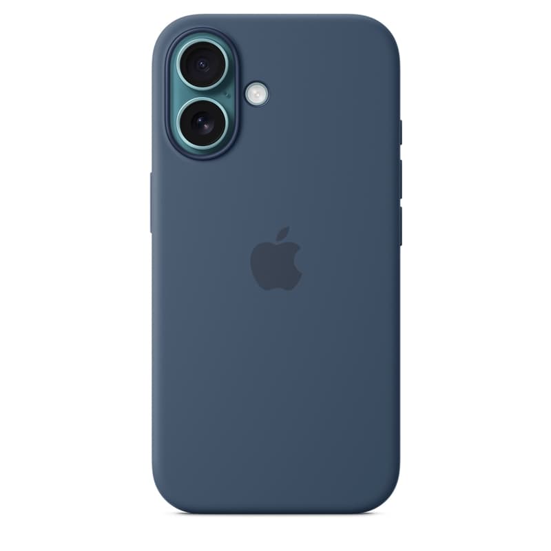 Apple Silicone Case – Silicone Case with MagSafe for iPhone 16 (Denim) 2