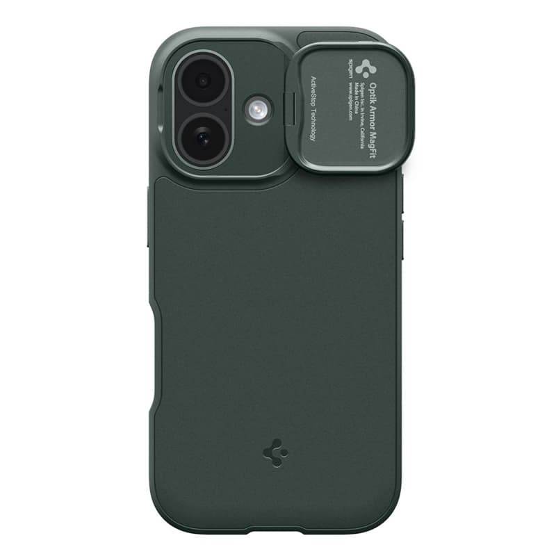 Spigen Optik Armor Mag MagSafe - iPhone 17 Case (Abyss Green) 2