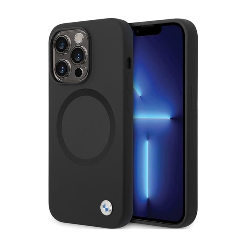 BMW Signature Liquid Silicone MagSafe - Case for iPhone 14 Pro (black) 1