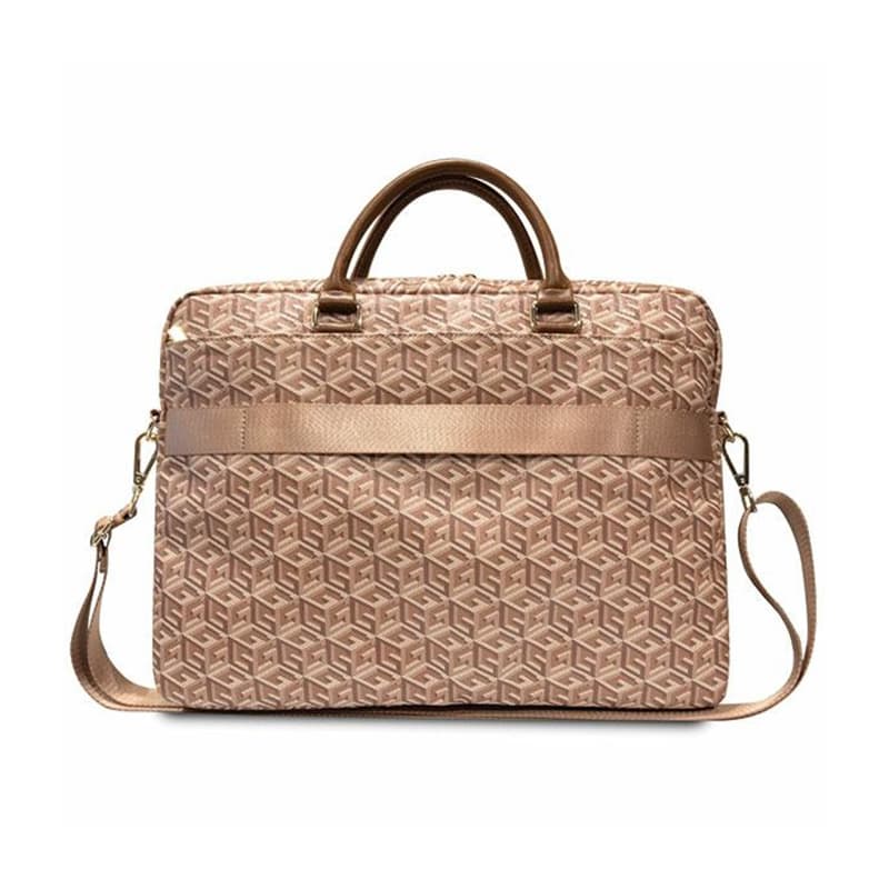 Guess GCube Stripes Computer Bag - 16" Notebook bag (Brown) 3
