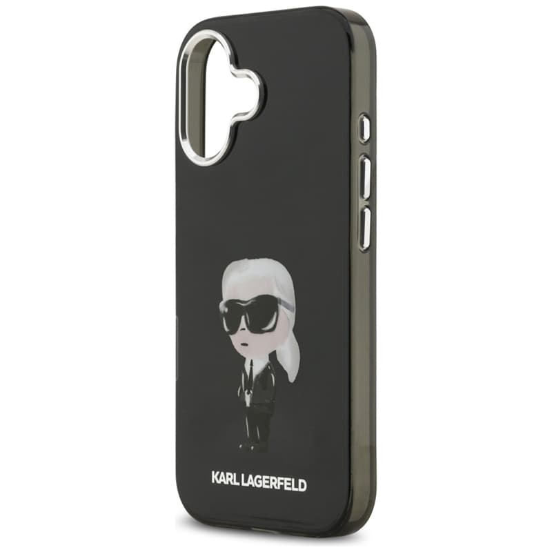 Karl Lagerfeld IML Aquarelle Karl & Logo MagSafe - Case iPhone 17 (Black) 6