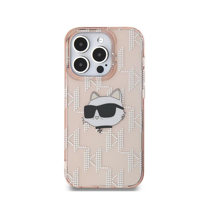 Karl Lagerfeld IML Choupette Head & Monogram - iPhone 13 Pro Max Case (pink) 3