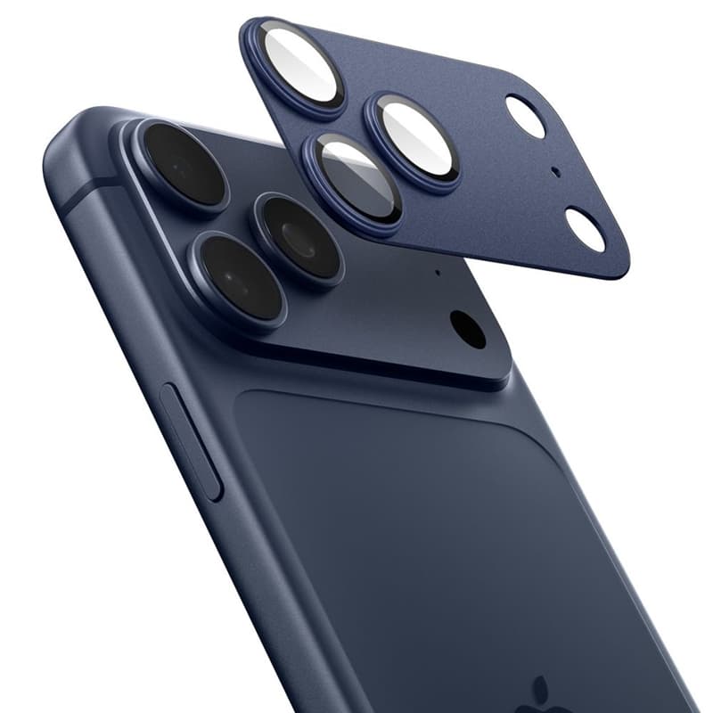 Spigen Optik Pro XL Glas.TR EZ Fit - iPhone 17 Pro Lens Protective Glass (Blue) 3