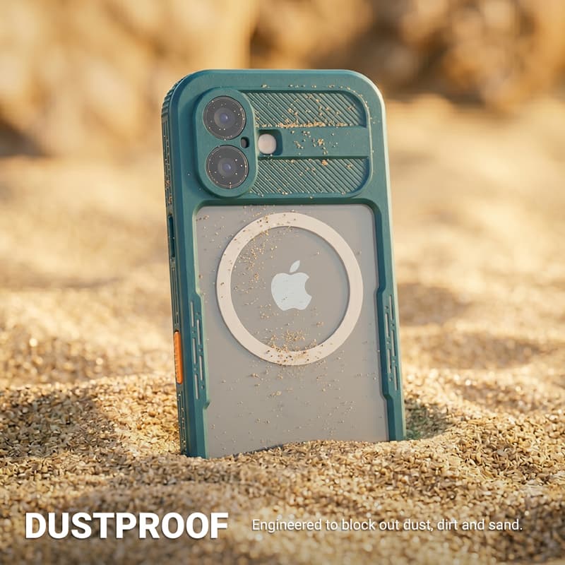 Crong Seal Cover - IP68 Waterproof Case for iPhone 16 Pro (Marine) 8