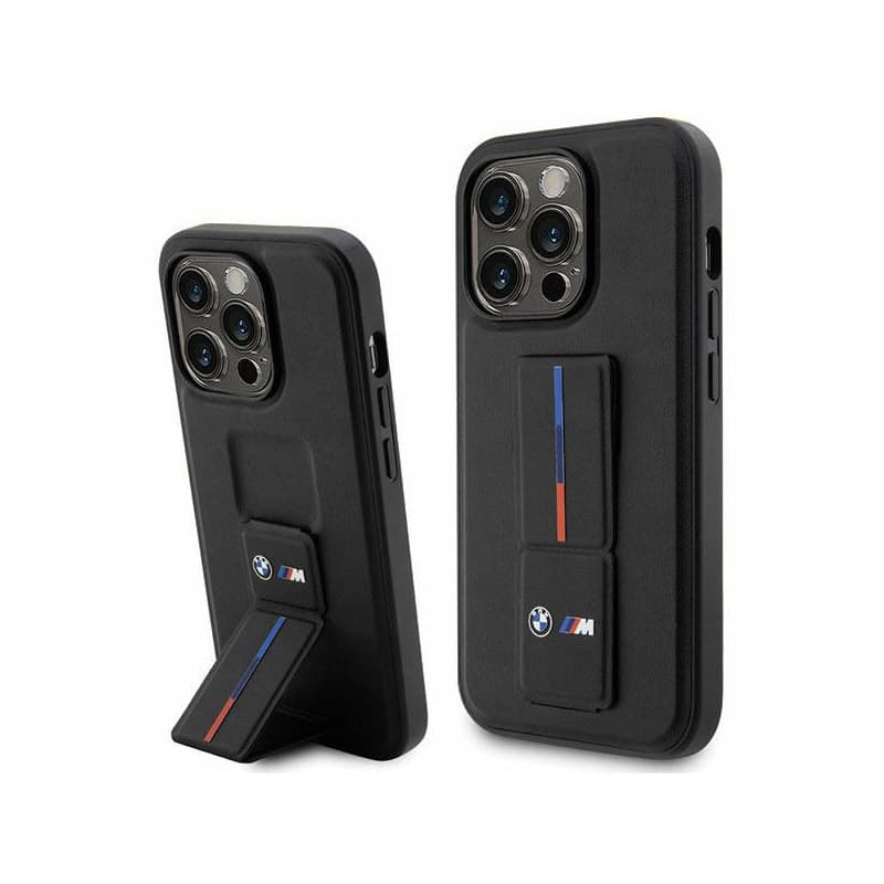 BMW Grip Stand Hot Stamp - Case for iPhone 14 Pro Max (Black) 2