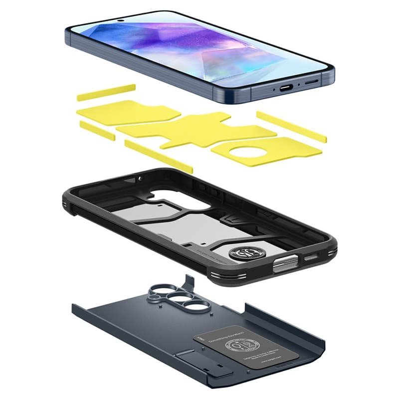 Spigen Tough Armor - Case for Samsung Galaxy A55 5G (Metal Slate) 7