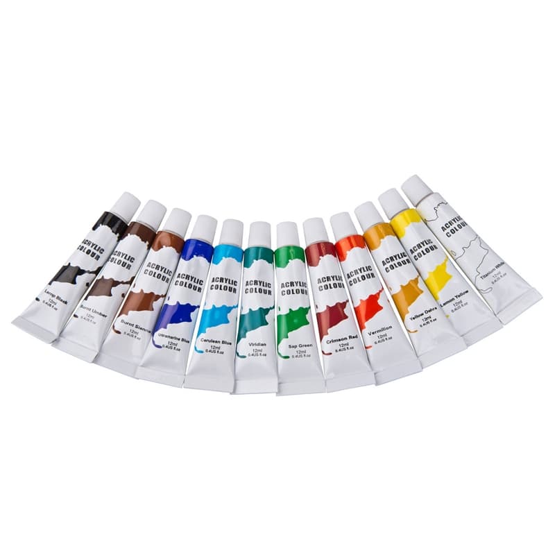 Acrylic paints in tubes of 12 ml 12 pcs. 2