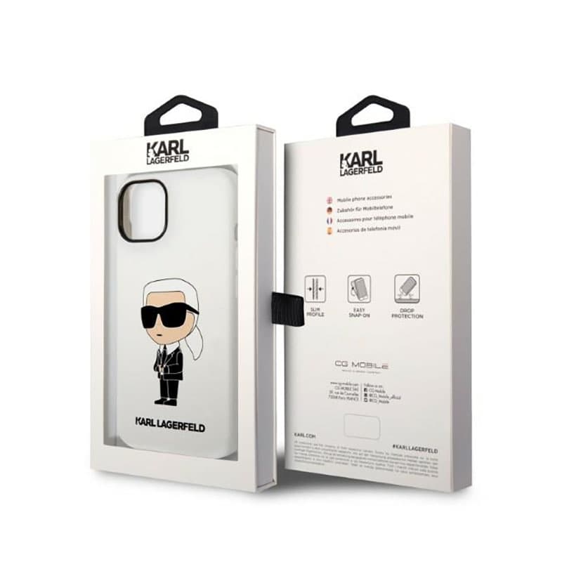Karl Lagerfeld Silicone NFT Ikonik - Case for iPhone 14 Plus (White) 8