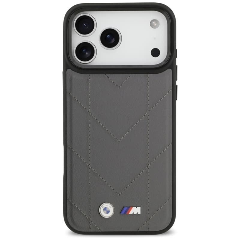 BMW M Quilted Logo MagSafe - iPhone 17 Pro Max Case (Anthracite) 3