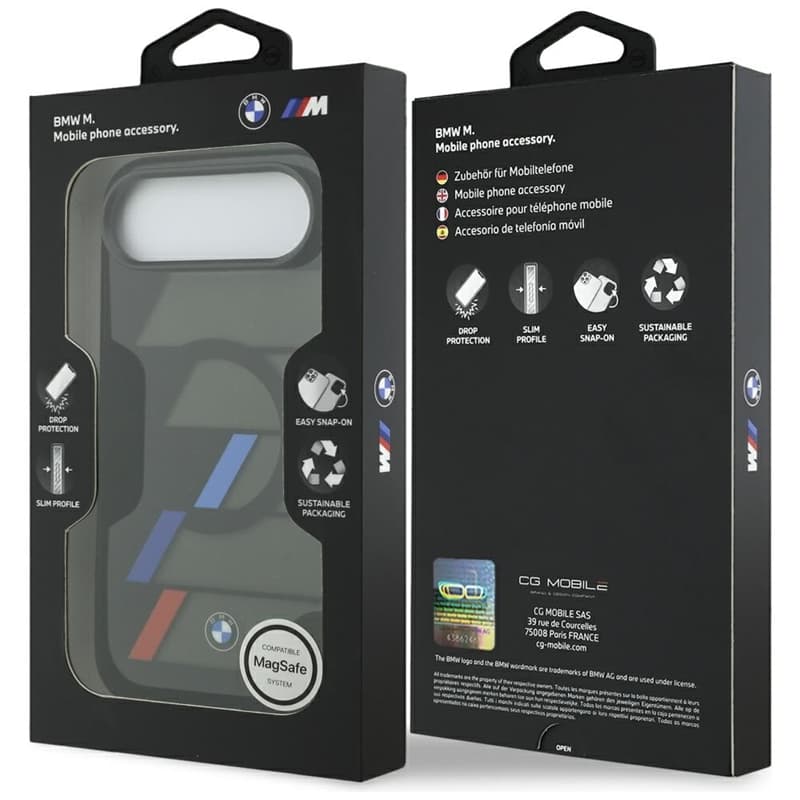 BMW M IML Metal Buttons Tricolor Lines MagSafe - Case iPhone Air (black) 8