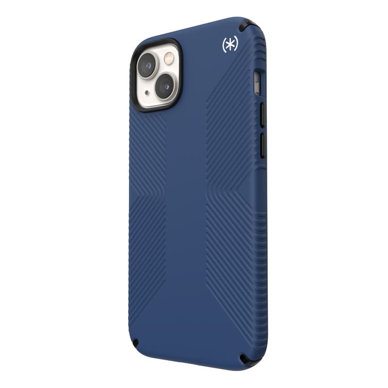 Speck Presidio2 Grip Magsafe - iPhone 15 Plus / iPhone 14 Plus Case (Coastal Blue / Black / White) 3