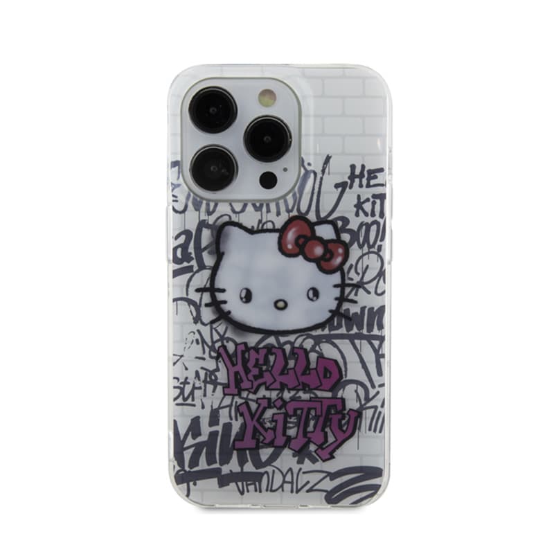 Hello Kitty IML Kitty On Bricks Graffiti - iPhone 13 Pro Max Case (white) 3