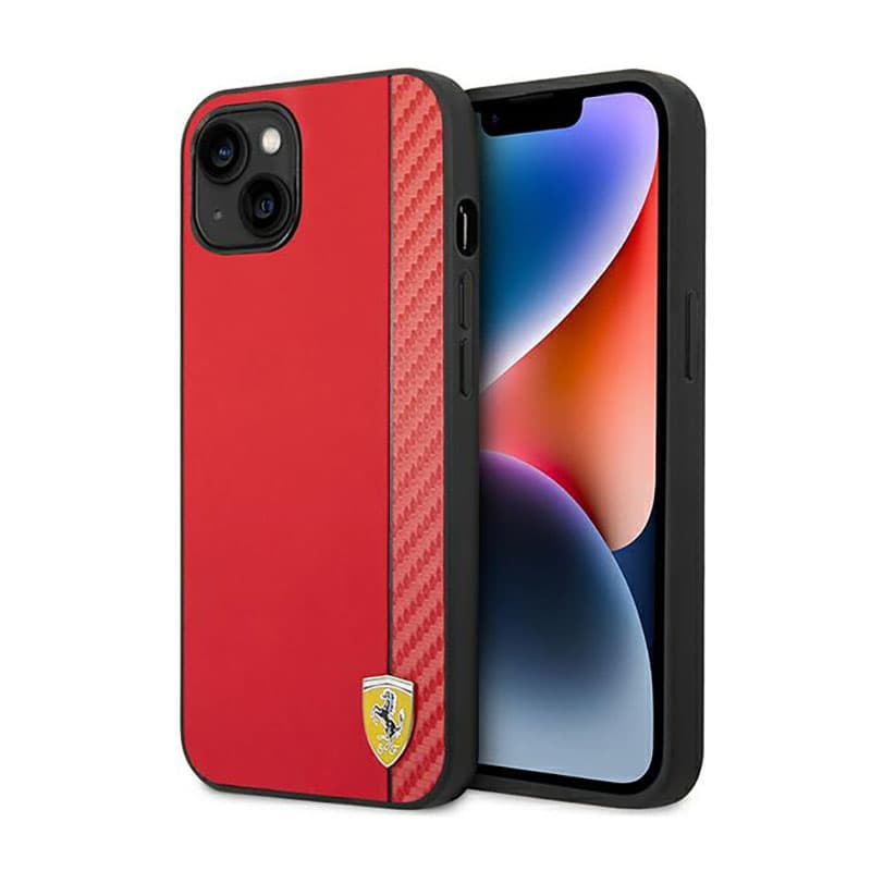 Ferrari Carbon - Case for iPhone 14 Plus (Red) 1