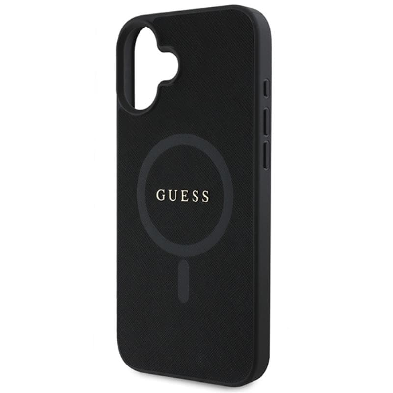Guess Saffiano Classic Logo MagSafe - Case iPhone 16 Plus (black) 6