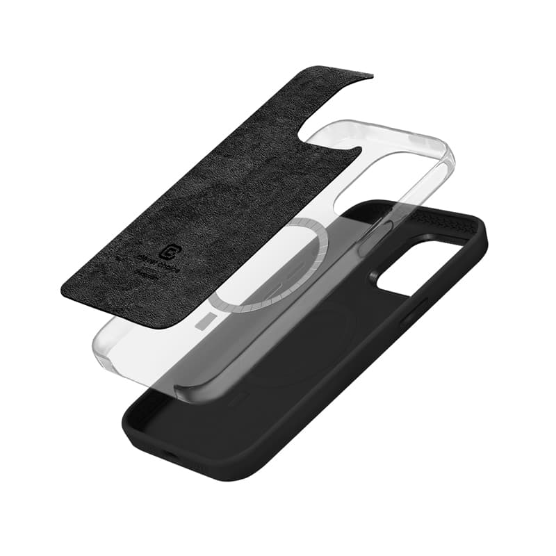 Crong Color Cover LUX Magnetic - iPhone 15 Plus MagSafe Case (Black) 2