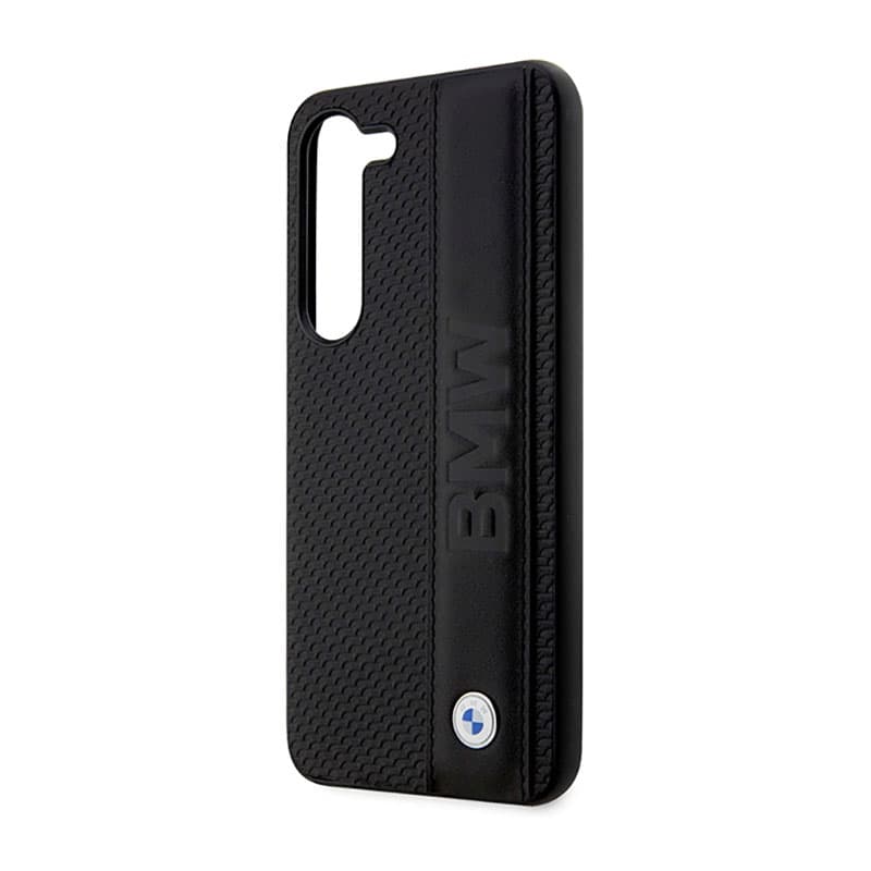 BMW Leather Textured & Stripe - Case for Samsung Galaxy S23 (Black) 7