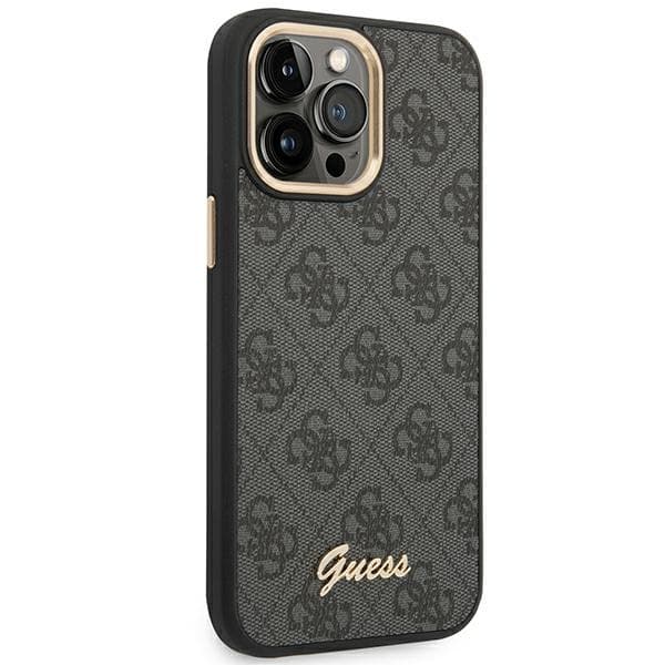 Guess 4G Metal Camera Outline Case - Case for iPhone 14 Pro Max (Black) 4