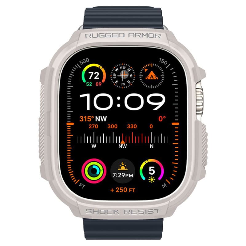 Spigen Rugged Armor - Case for Apple Watch Ultra 1/2 49mm (Dune Beige) 7
