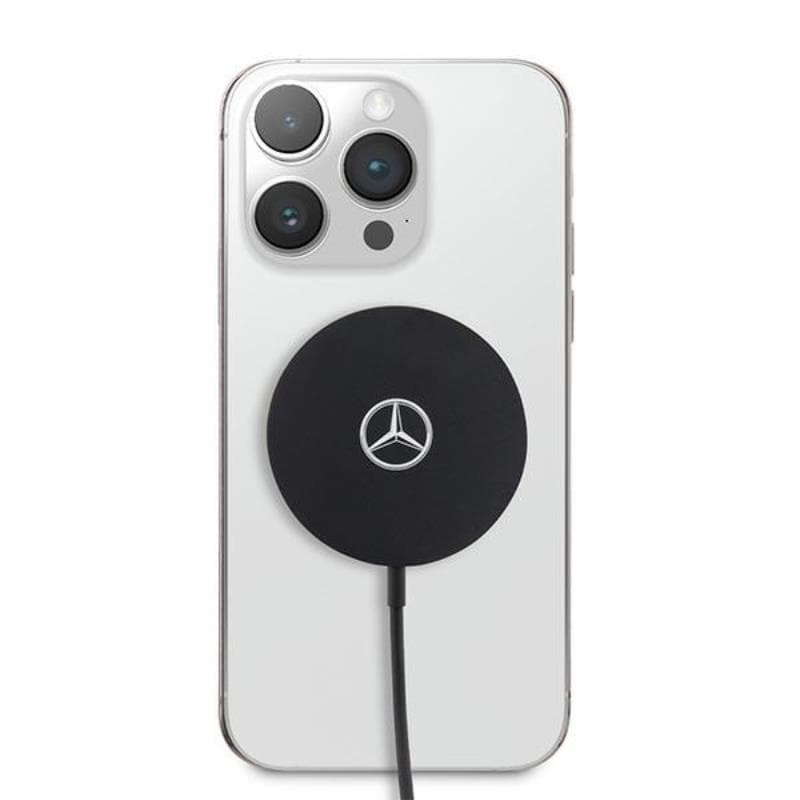 Mercedes Big Silver Logo - MagSafe 15W Inductive Charger (black) 2