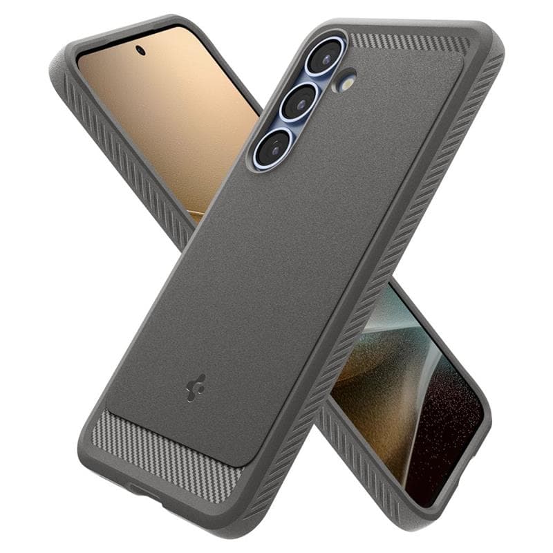 Spigen Rugged Armor Mag MagSafe - Case for Samsung Galaxy S25 (Marble Grey) 7