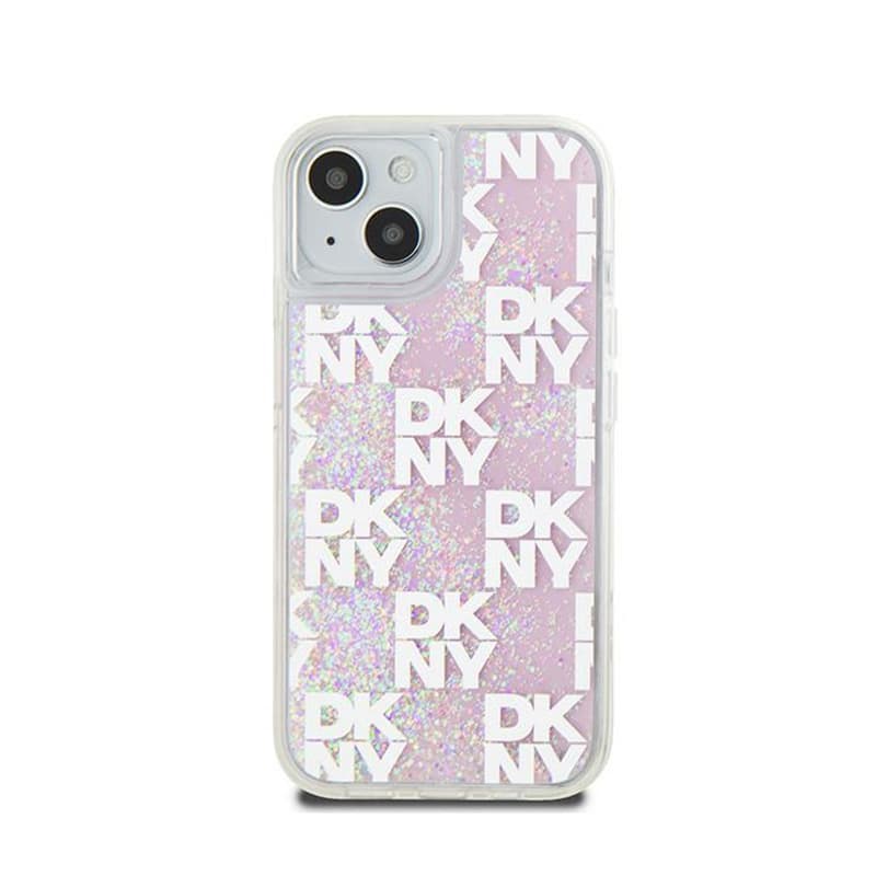 DKNY Liquid Glitter Multilogo - Case iPhone 15 / 14 / 13 (pink) 3