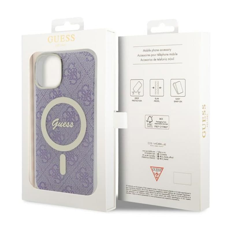 Guess 4G MagSafe - Case for iPhone 14 Plus (Purple) 8