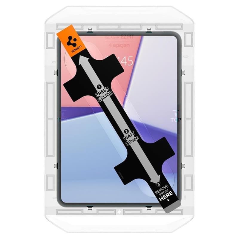 Spigen GLAS.TR EZ FIT - Tempered glass for iPad Pro 11" (M5,2025 / M4, 2024) (Transparent) 2