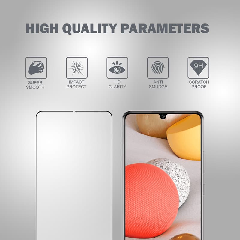 Crong 3D Armor Glass - 9H Full Glue Tempered Glass for the entire Samsung Galaxy A42 5G screen 4