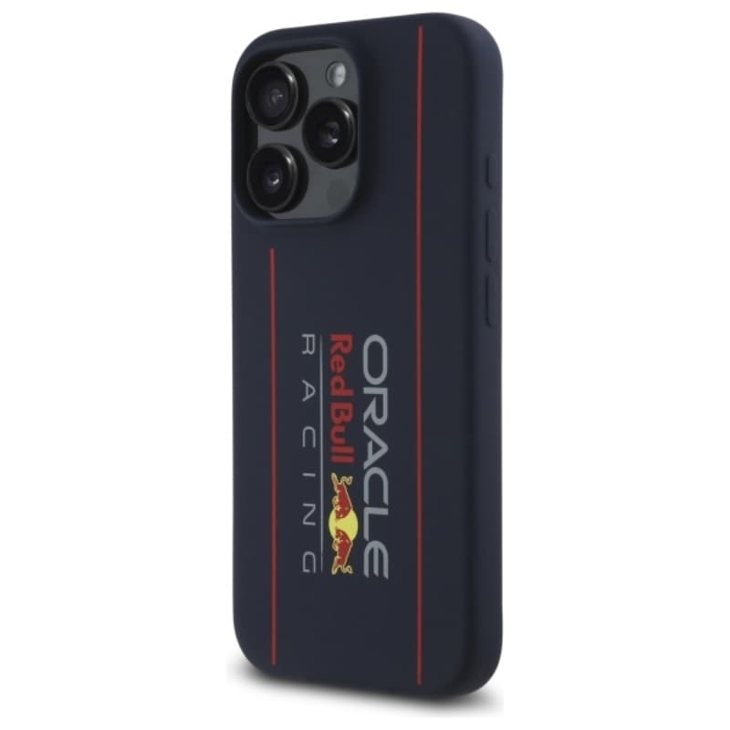 Red Bull Silicone Vertical Logo MagSafe - iPhone 16 Pro Max Case (Navy Blue) 2