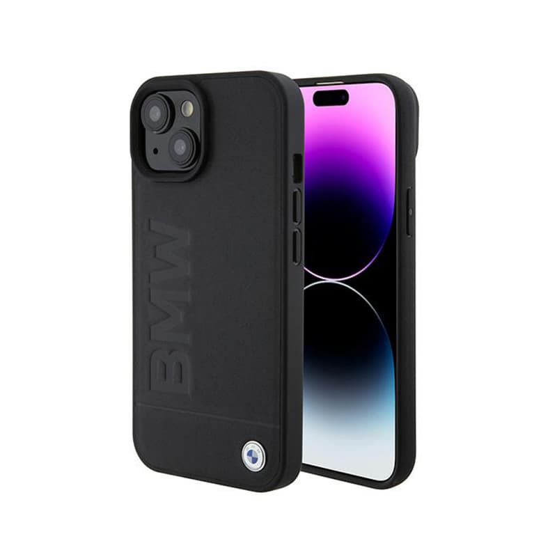 BMW Leather Hot Stamp MagSafe - iPhone 15 Case (Black) 1