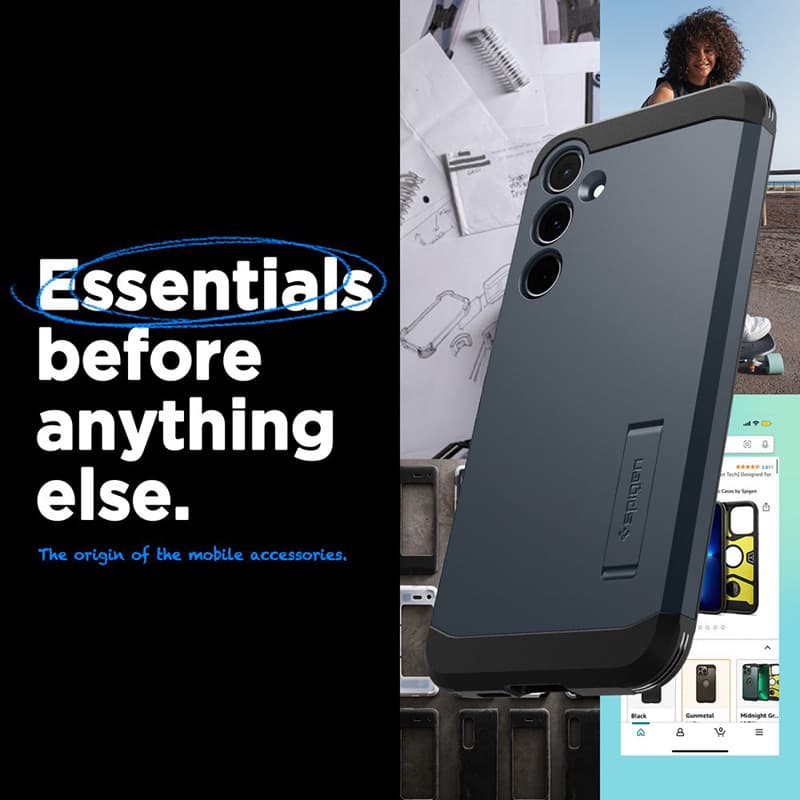Spigen Tough Armor - Case for Samsung Galaxy A55 5G (Metal Slate) 8