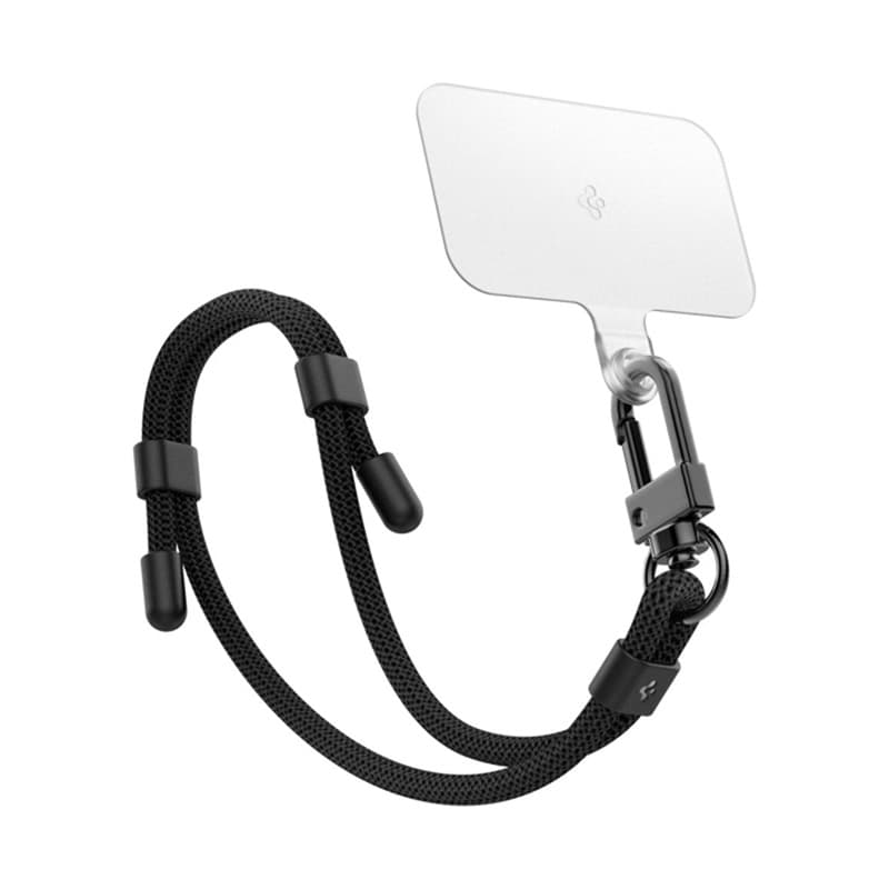 Spigen Universal Strap Set Crossbody & Wrist - Shoulder + Wrist Phone Strap (Black) 3